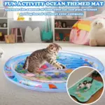 Wave-Maker Ocean Themed Cat Mat: Best Toys for Bored Indoor Cats