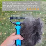 The Ultimate Dog Hair Solution: All-in-One Grooming Rake - Image 2
