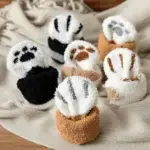 Cute & Cozy Cat Paw Socks - Image 2