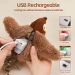 Interactive Chirping & Flapping Cat Toy - Image 9