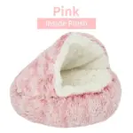 2-in-1 Cozy Cat Bed – Soft Cotton Sleeping Bag & Kennel - Image 8