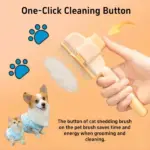 Dual-Layer Self-Cleaning Pet Grooming Comb – Detangle, De-Shed & Clean in One Swipe - Image 2