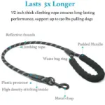 Heavy Duty Dog Leash with Shock Absorbing Bungee - Image 2