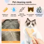 Dual-Layer Self-Cleaning Pet Grooming Comb – Detangle, De-Shed & Clean in One Swipe - Image 3