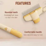 Self-Cleaning Pet Flea Comb & Grooming Brush - Image 8