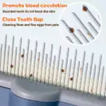 Self-Cleaning Pet Flea Comb & Grooming Brush - Image 5