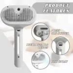 Self-Cleaning Spray Cat Brush for Shedding - Image 7